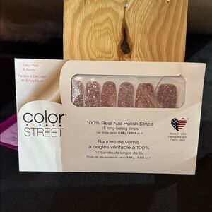 Color Street CAPITOL HILL Rose Glitter Nail Strips